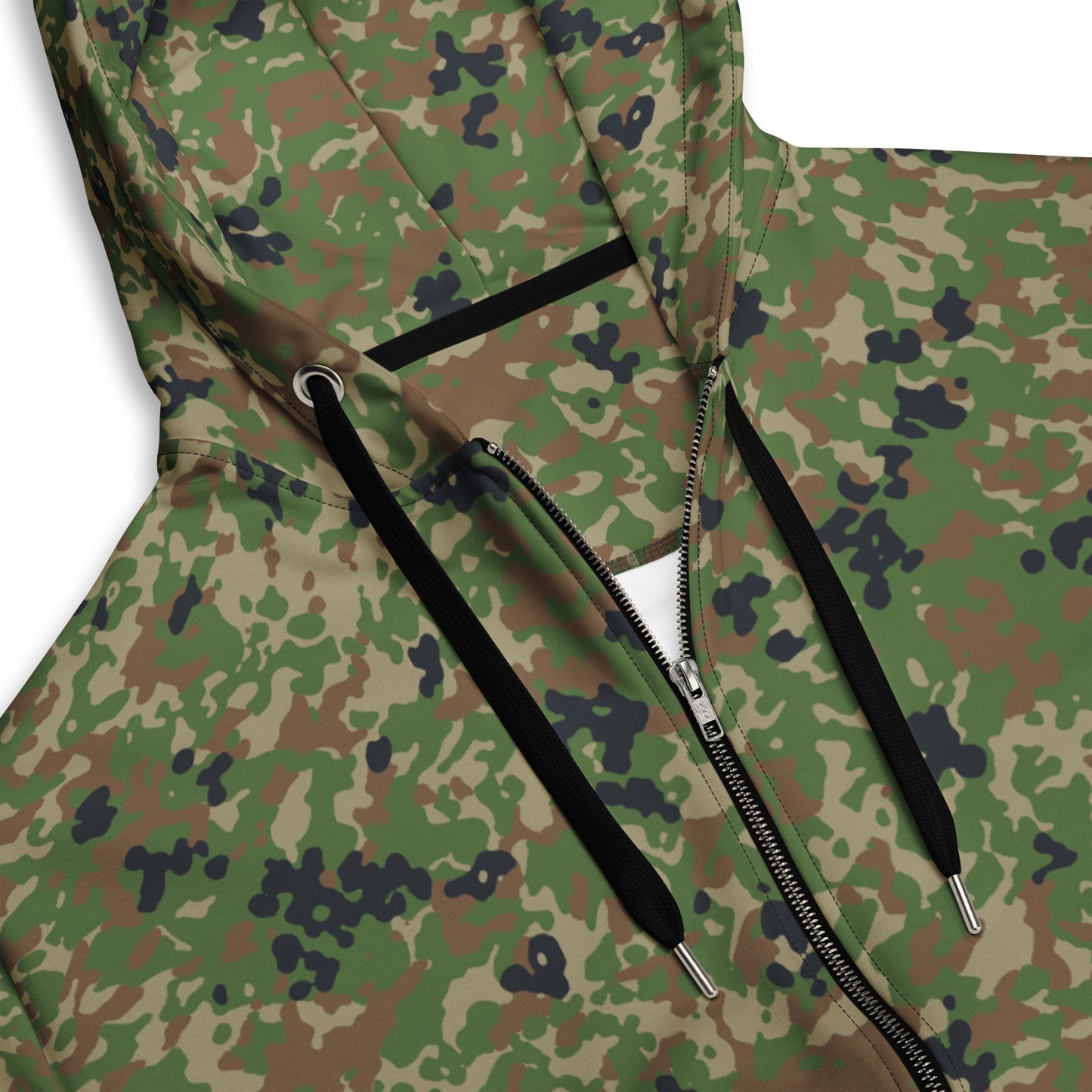 Japanese Flecktarn Jietai Woodland CAMO Unisex zip hoodie - Zip Hoodies