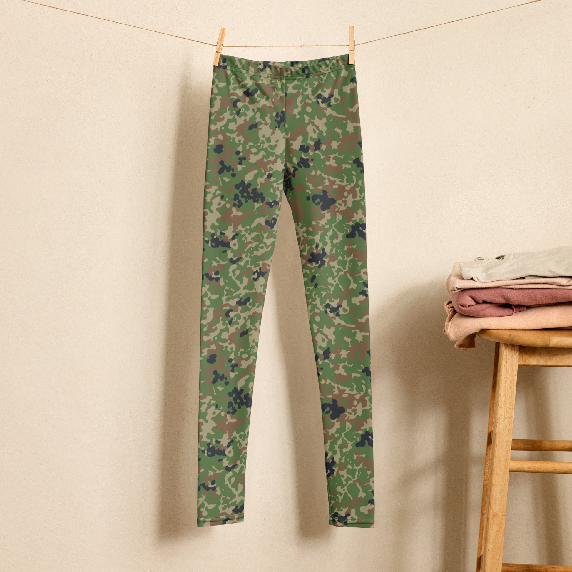 Japanese Flecktarn Jietai Woodland CAMO Youth Leggings