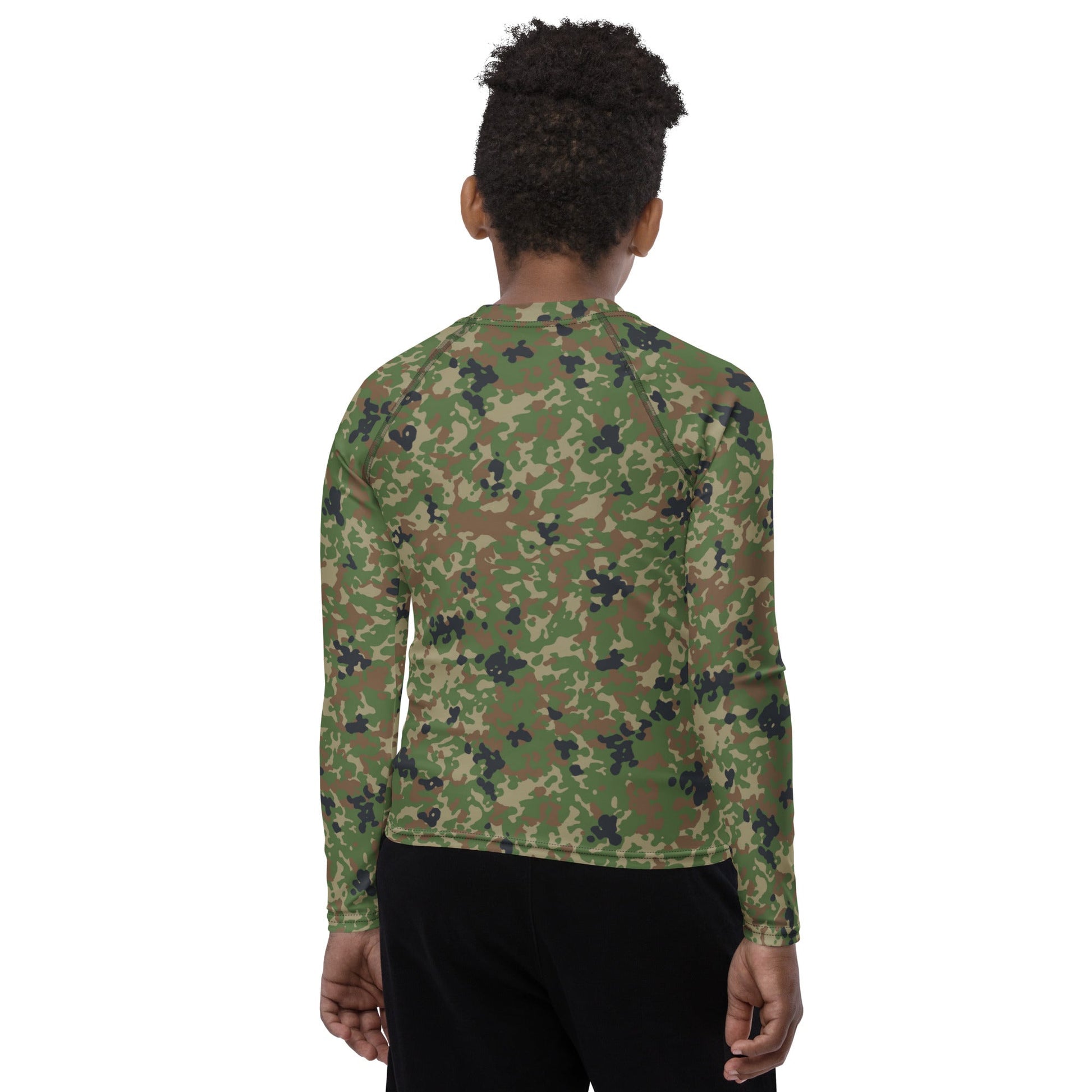 Japanese Flecktarn Jietai Woodland CAMO Youth Rash Guard