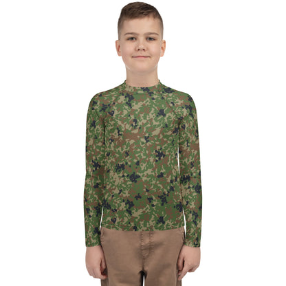 Japanese Flecktarn Jietai Woodland CAMO Youth Rash Guard