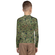 Jietai Type 2 Woodland CAMO Youth Rash Guard