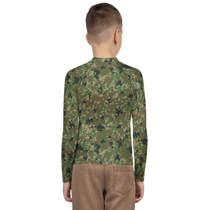 Japanese Flecktarn Jietai Woodland CAMO Youth Rash Guard