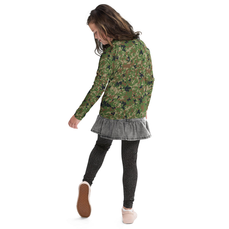 Jietai Type 2 Woodland CAMO Youth Rash Guard