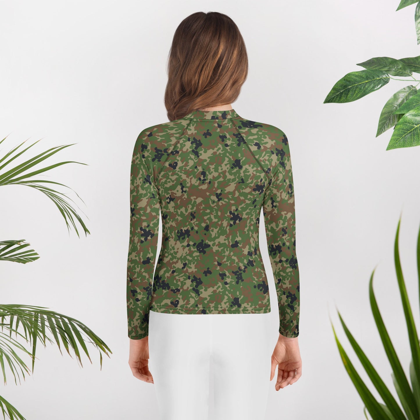 Japanese Flecktarn Jietai Woodland CAMO Youth Rash Guard