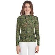 Jietai Type 2 Woodland CAMO Youth Rash Guard