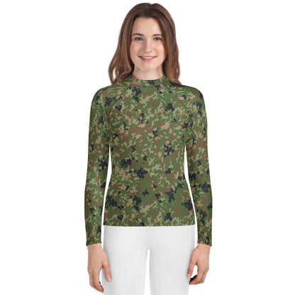 Japanese Flecktarn Jietai Woodland CAMO Youth Rash Guard