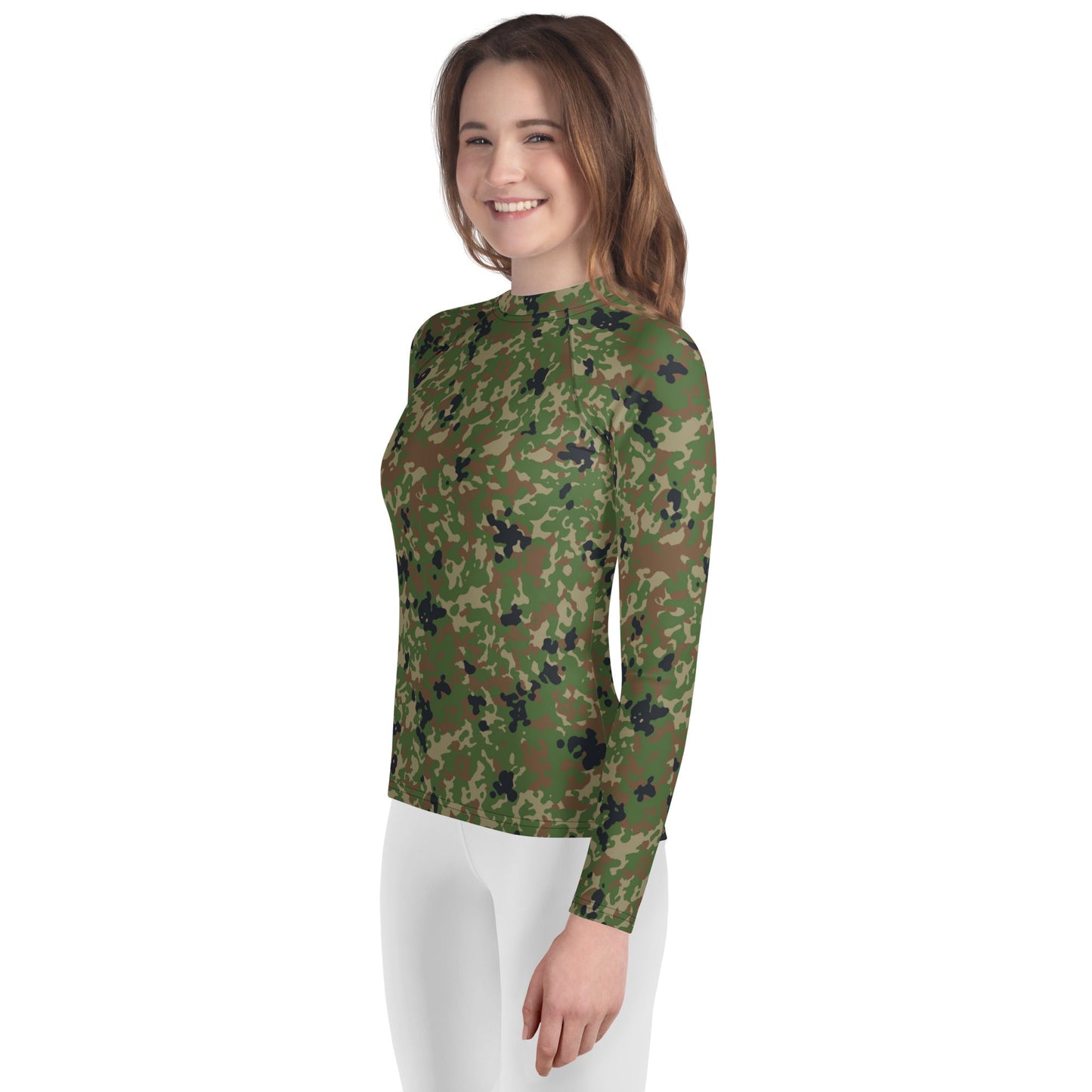 Japanese Flecktarn Jietai Woodland CAMO Youth Rash Guard