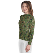 Jietai Type 2 Woodland CAMO Youth Rash Guard