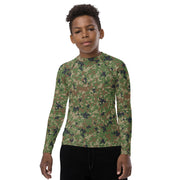 Jietai Type 2 Woodland CAMO Youth Rash Guard