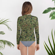Jietai Type 2 Woodland CAMO Youth Rash Guard