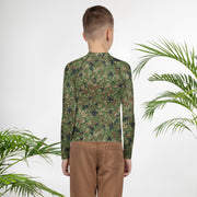 Jietai Type 2 Woodland CAMO Youth Rash Guard