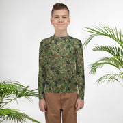 Jietai Type 2 Woodland CAMO Youth Rash Guard