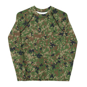 Jietai Type 2 Woodland CAMO Youth Rash Guard