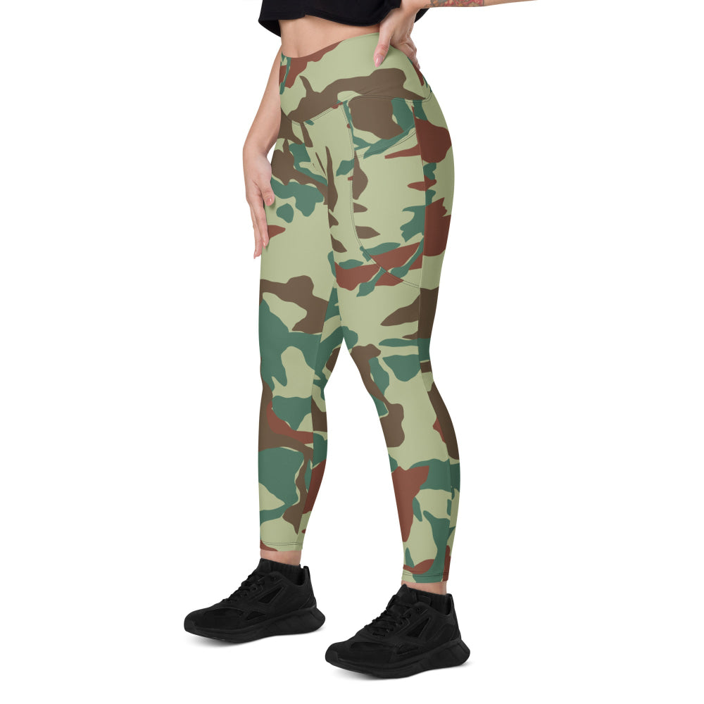 Japanese Hokkaido Airborne CAMO Leggings with pockets - Womens With Pockets