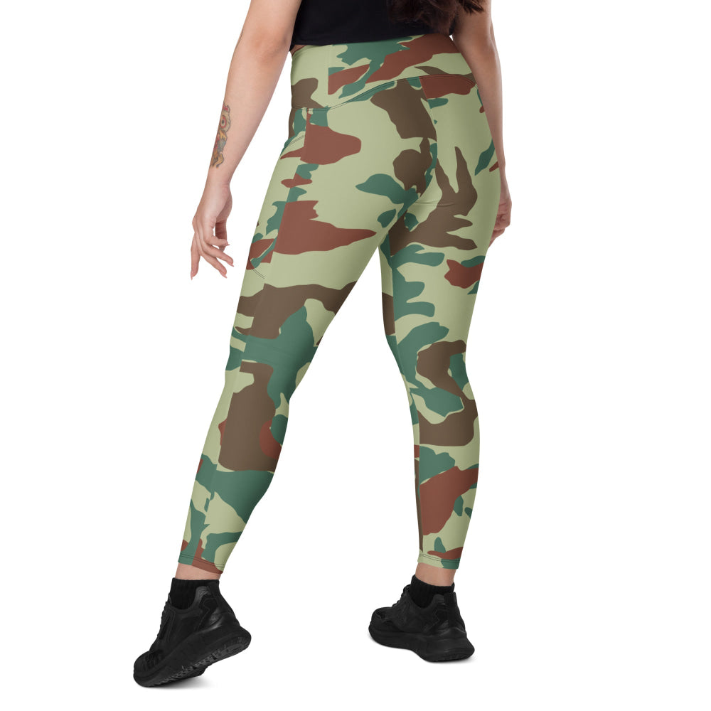 Japanese Hokkaido Airborne CAMO Leggings with pockets - Womens With Pockets