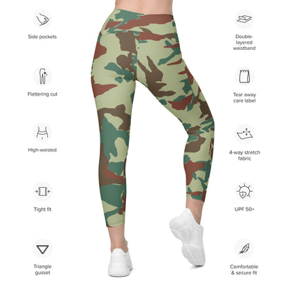 Japanese Hokkaido Airborne CAMO Leggings with pockets - Womens With Pockets