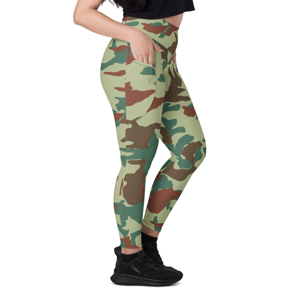 Japanese Hokkaido Airborne CAMO Leggings with pockets - Womens With Pockets