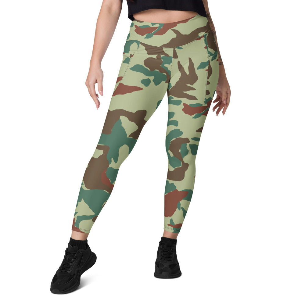 Japanese Hokkaido Airborne CAMO Leggings with pockets - Womens With Pockets