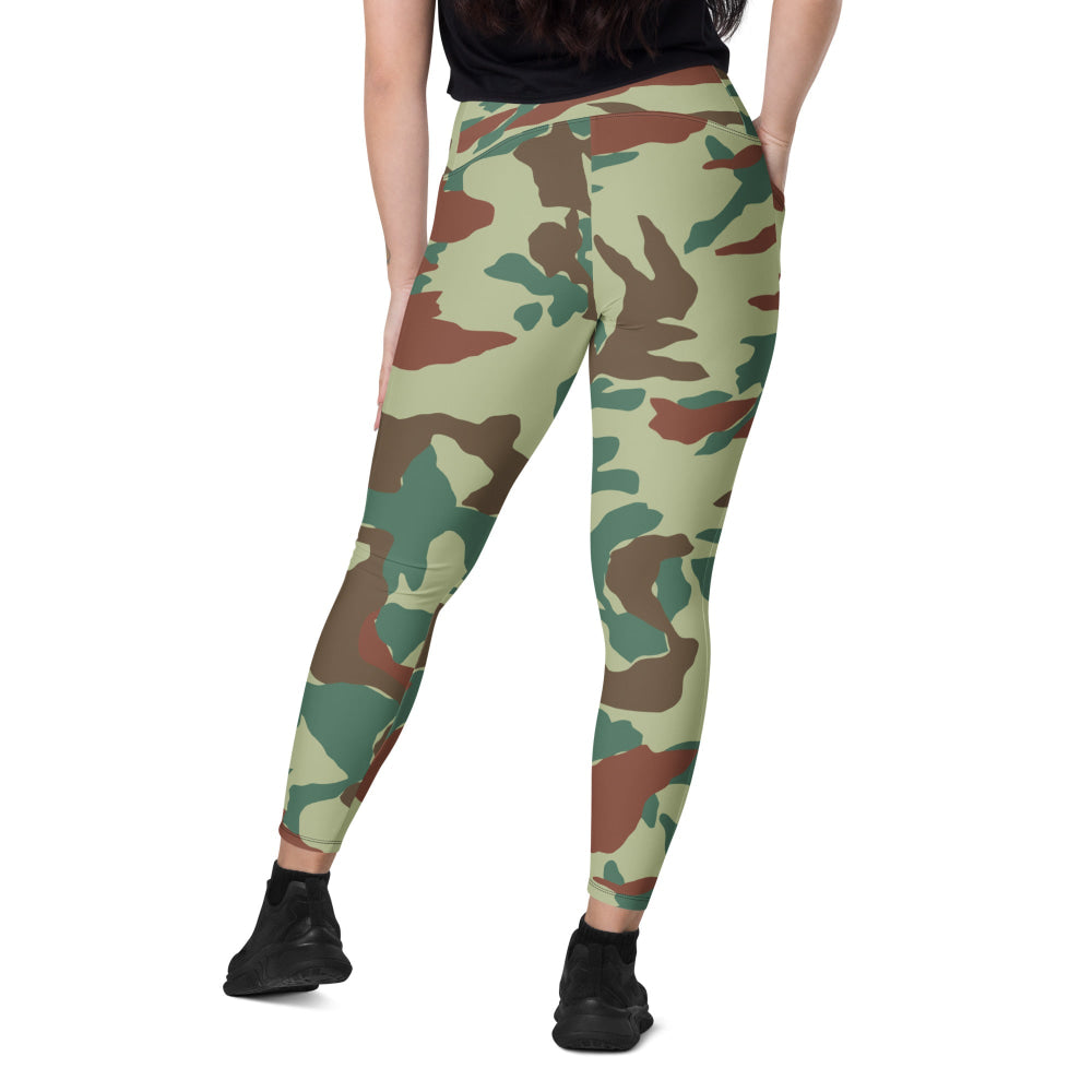 Japanese Hokkaido Airborne CAMO Leggings with pockets - Womens With Pockets