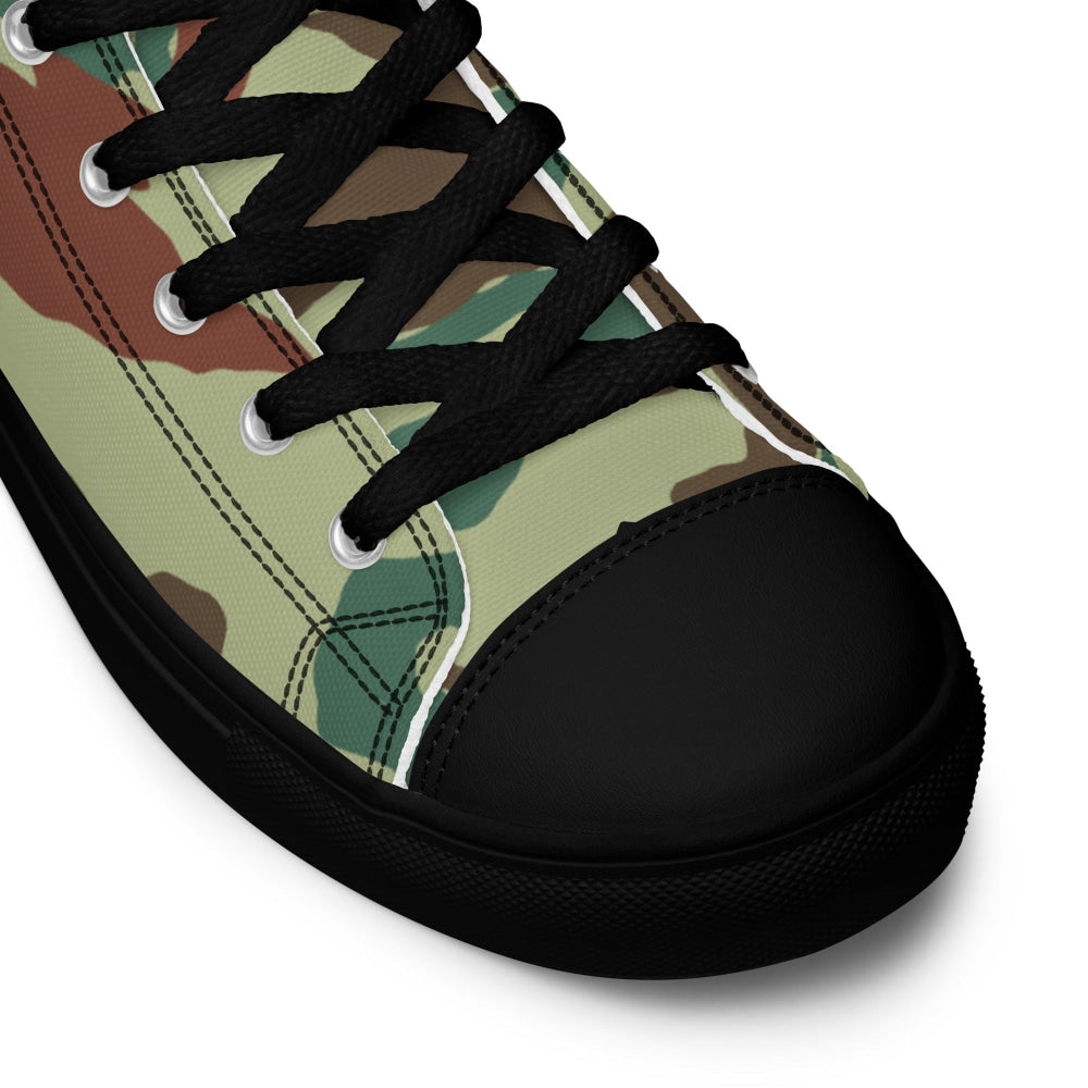 Japanese Hokkaido Airborne CAMO Men’s high top canvas shoes - Mens High Top Canvas Shoes