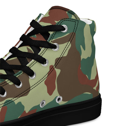 Japanese Hokkaido Airborne CAMO Men’s high top canvas shoes - Mens High Top Canvas Shoes