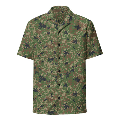 Japanese Jietai Flecktarn Woodland CAMO Unisex button shirt - Button Shirt