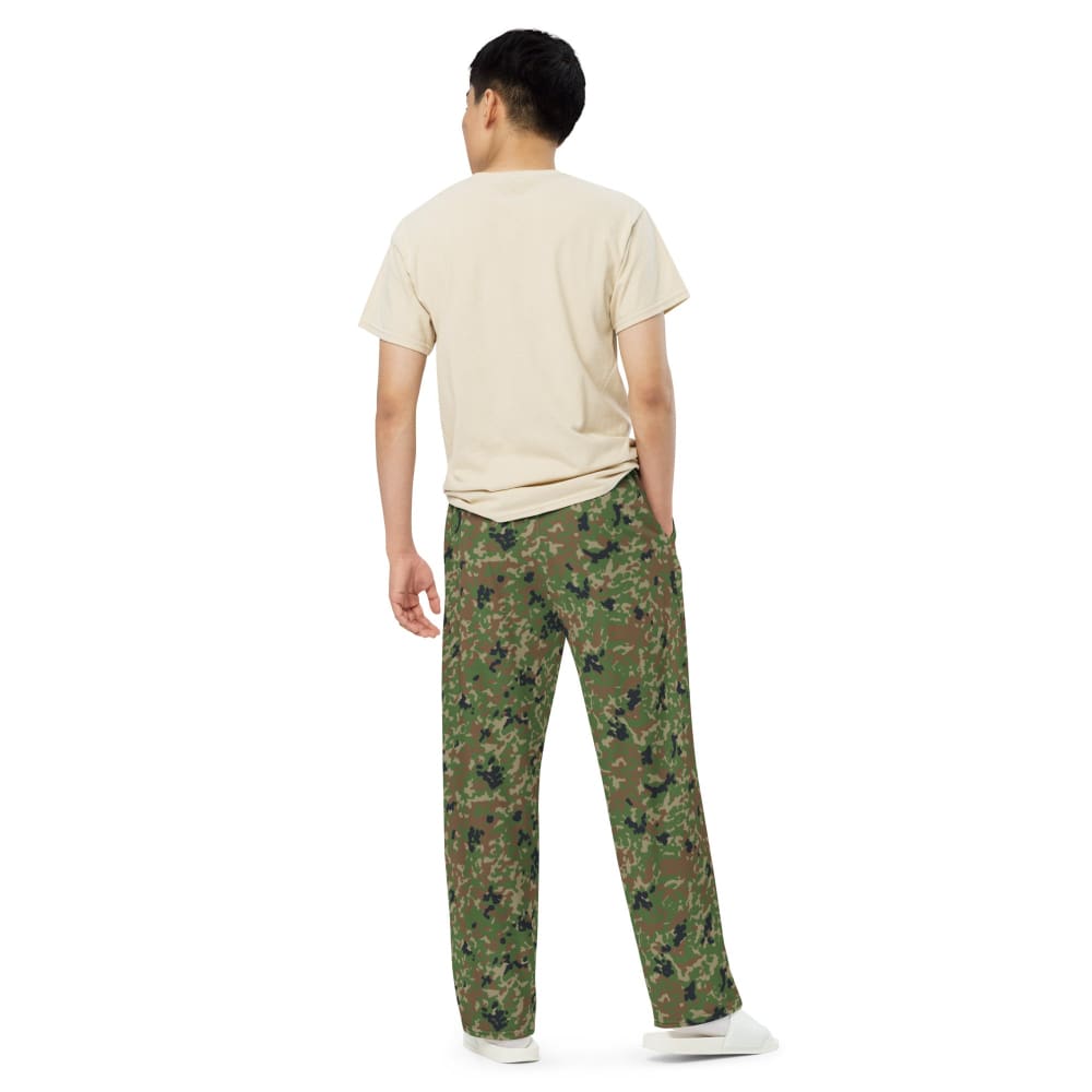 Japanese Jietai Flecktarn Woodland CAMO unisex wide-leg pants