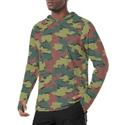 Jigsaw CAMO Mens Sunscreen Sports Hoodie With Thumb Holes - S / White