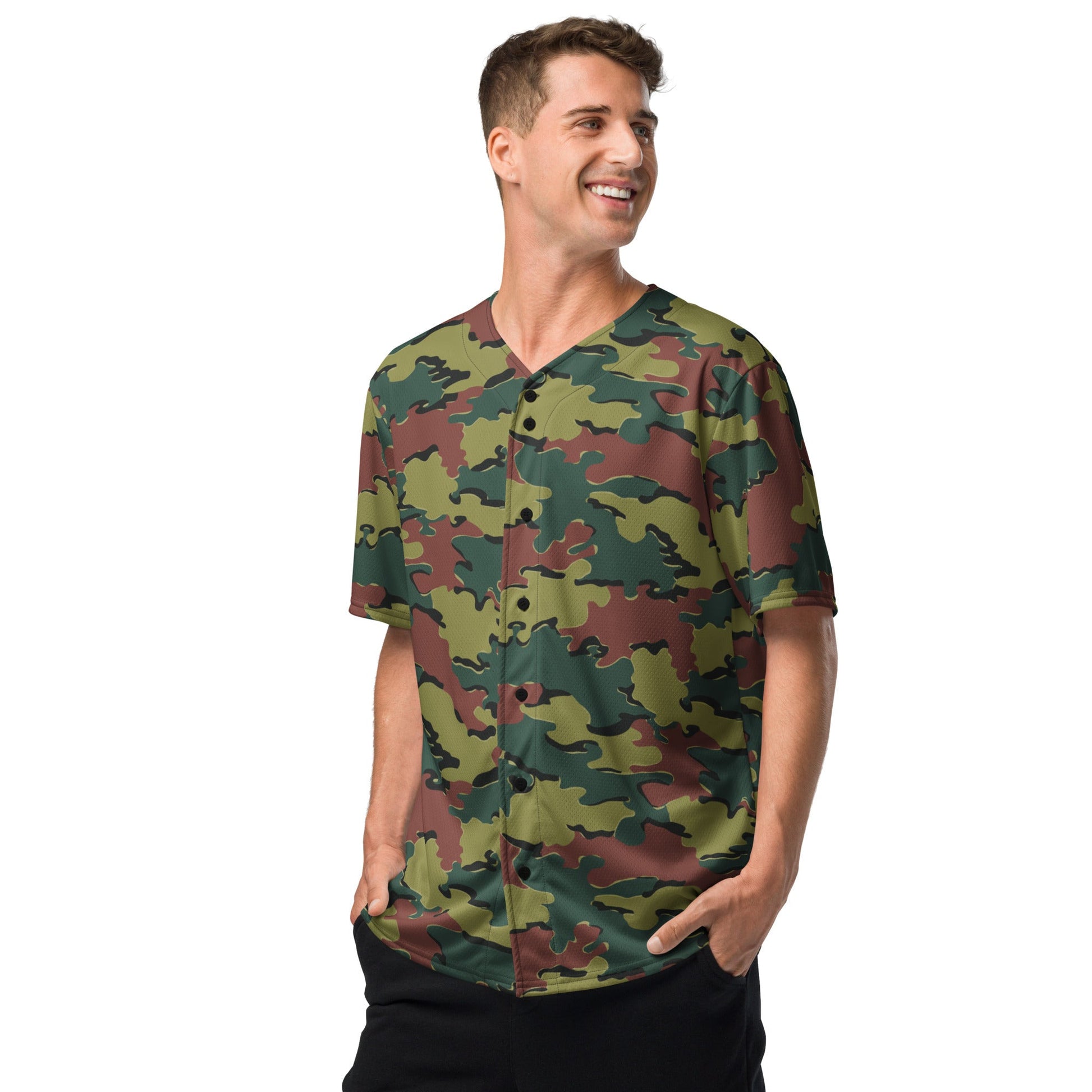 Jigsaw CAMO Unisex Baseball Jersey