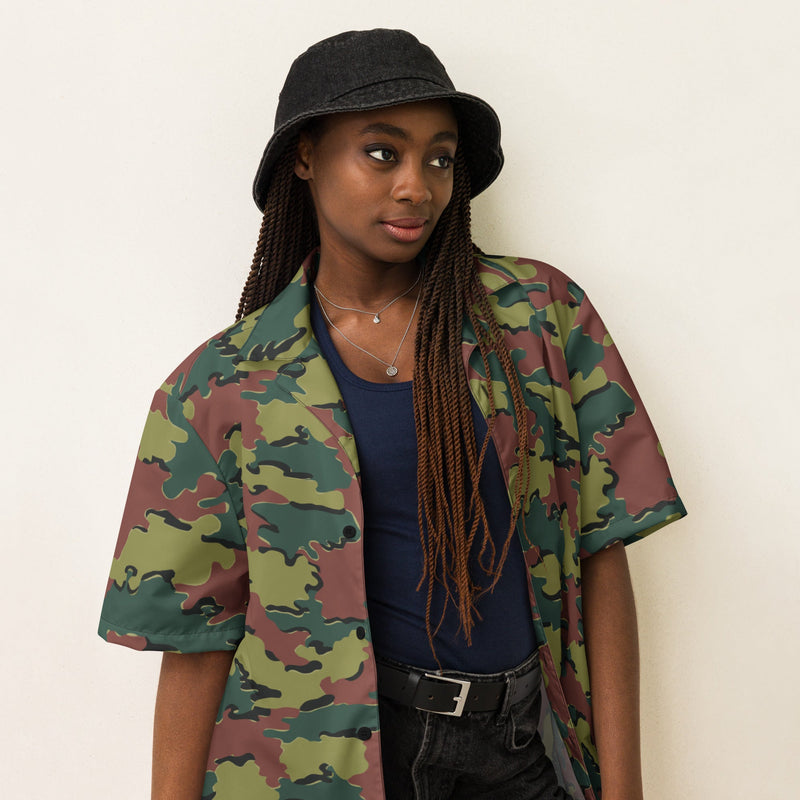 Jigsaw CAMO Unisex Short-Sleeve Button Shirt - Button-Up