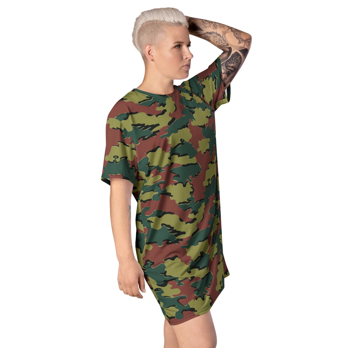 Jigsaw CAMO Womens T-Shirt Dress