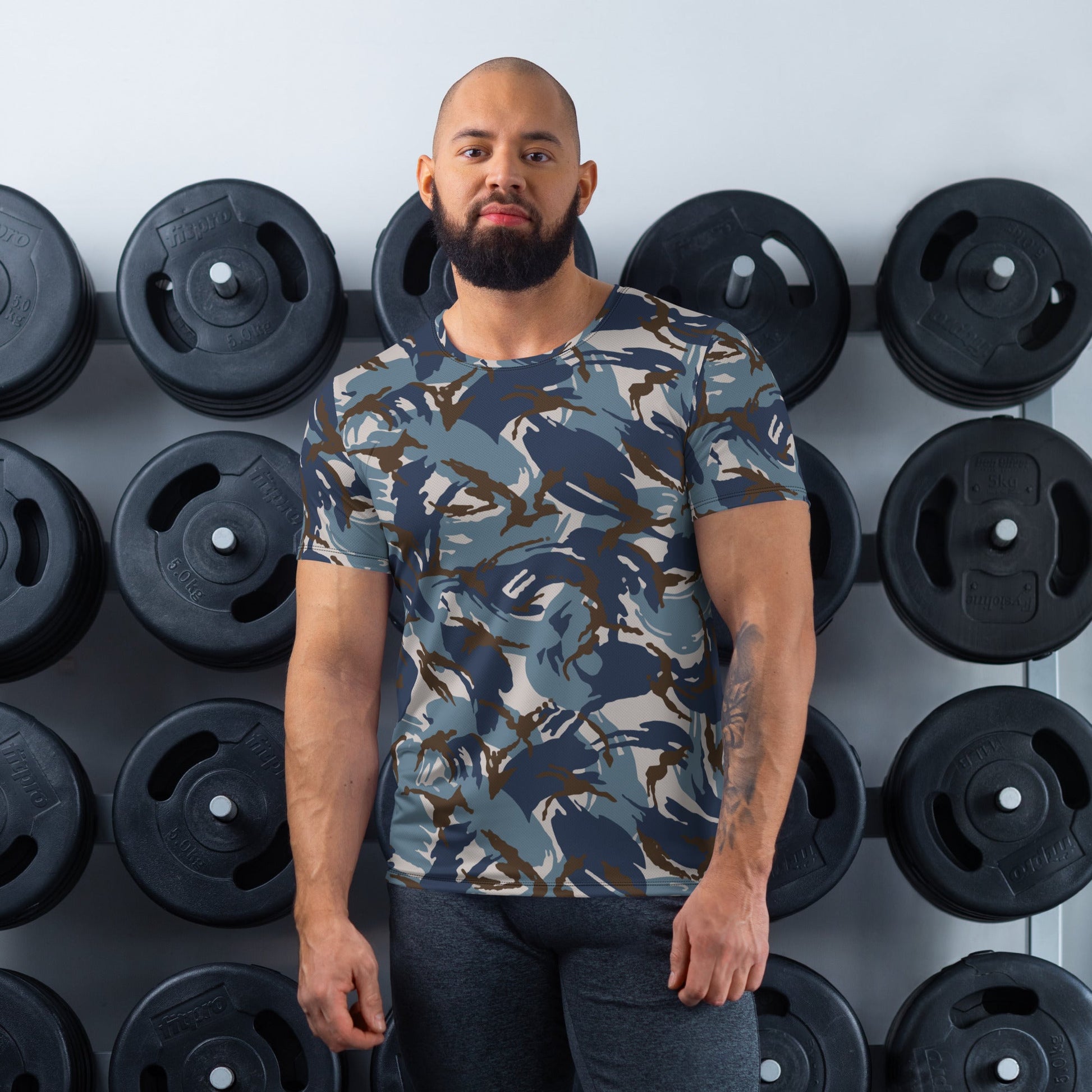 Jordanian DPM Al Darak Urban CAMO Mens Athletic T-shirt - XS - T-Shirts