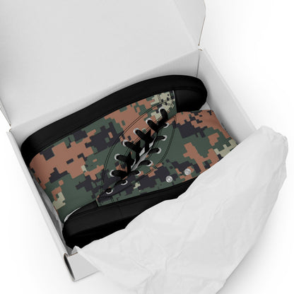 Jordanian KA2 Special Forces Digital CAMO Men’s high top canvas shoes - Mens High Top Canvas Shoes