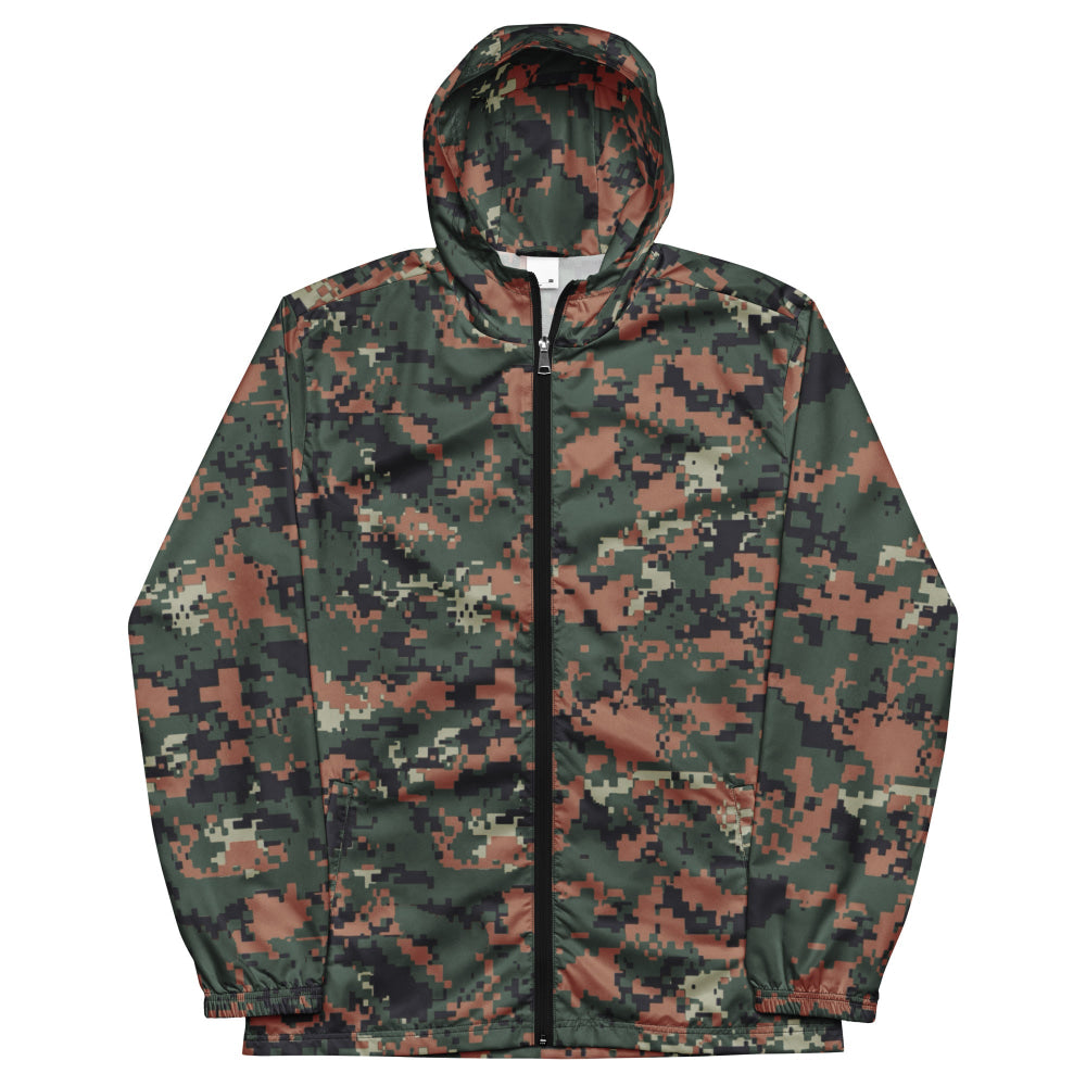 Jordanian KA2 Special Forces Digital CAMO Men’s windbreaker - Mens Windbreaker