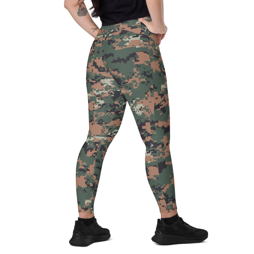 Jordanian KA2 Special Forces Digital CAMO Women’s Leggings with pockets - 2XS Womens