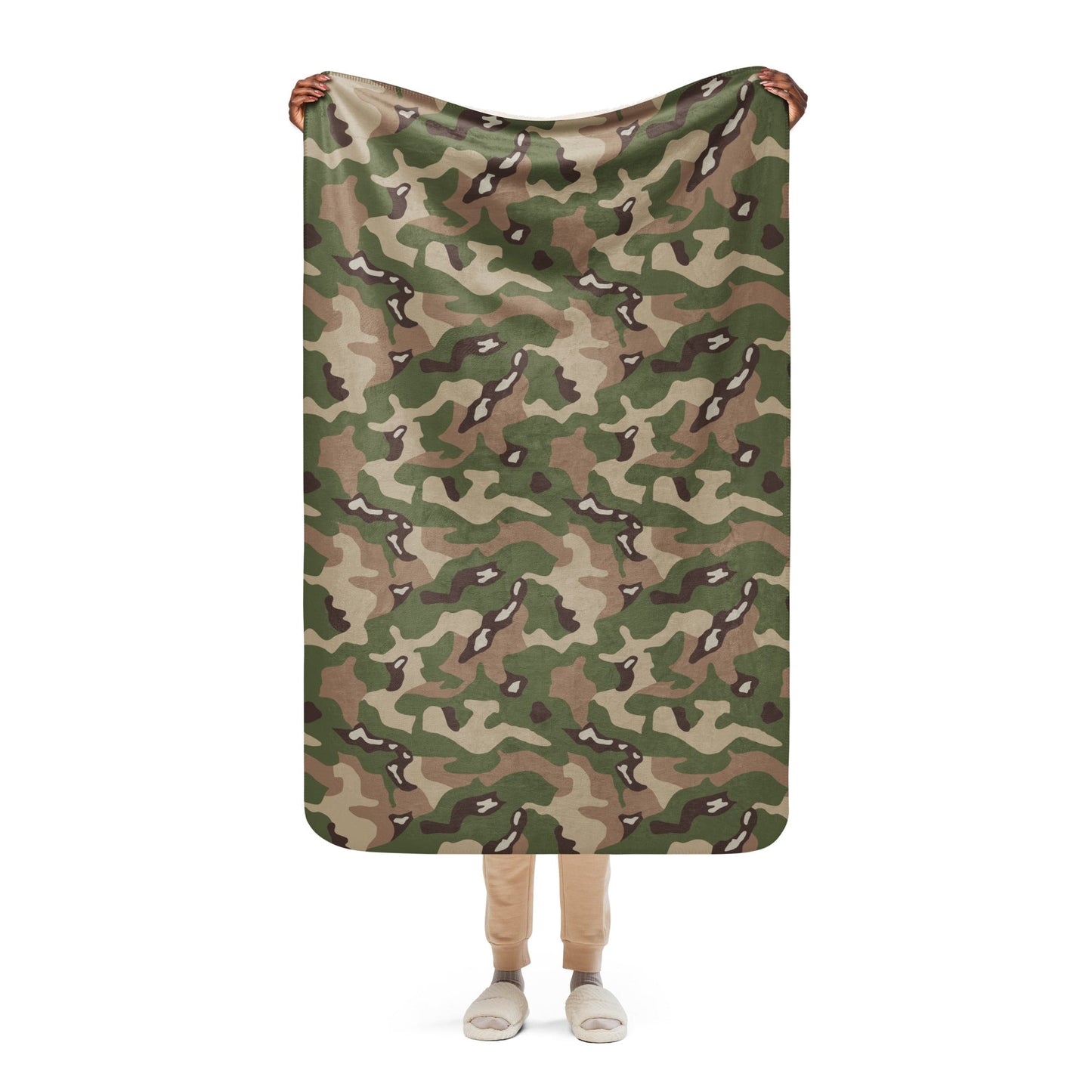 Jordanian Multi-Terrain CAMO Sherpa Blanket - 37″×57″
