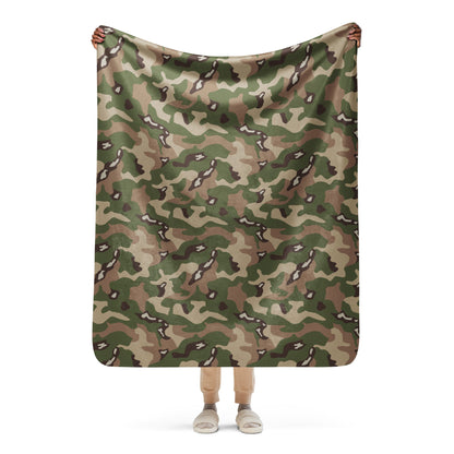 Jordanian Multi-Terrain CAMO Sherpa Blanket - 50″×60″