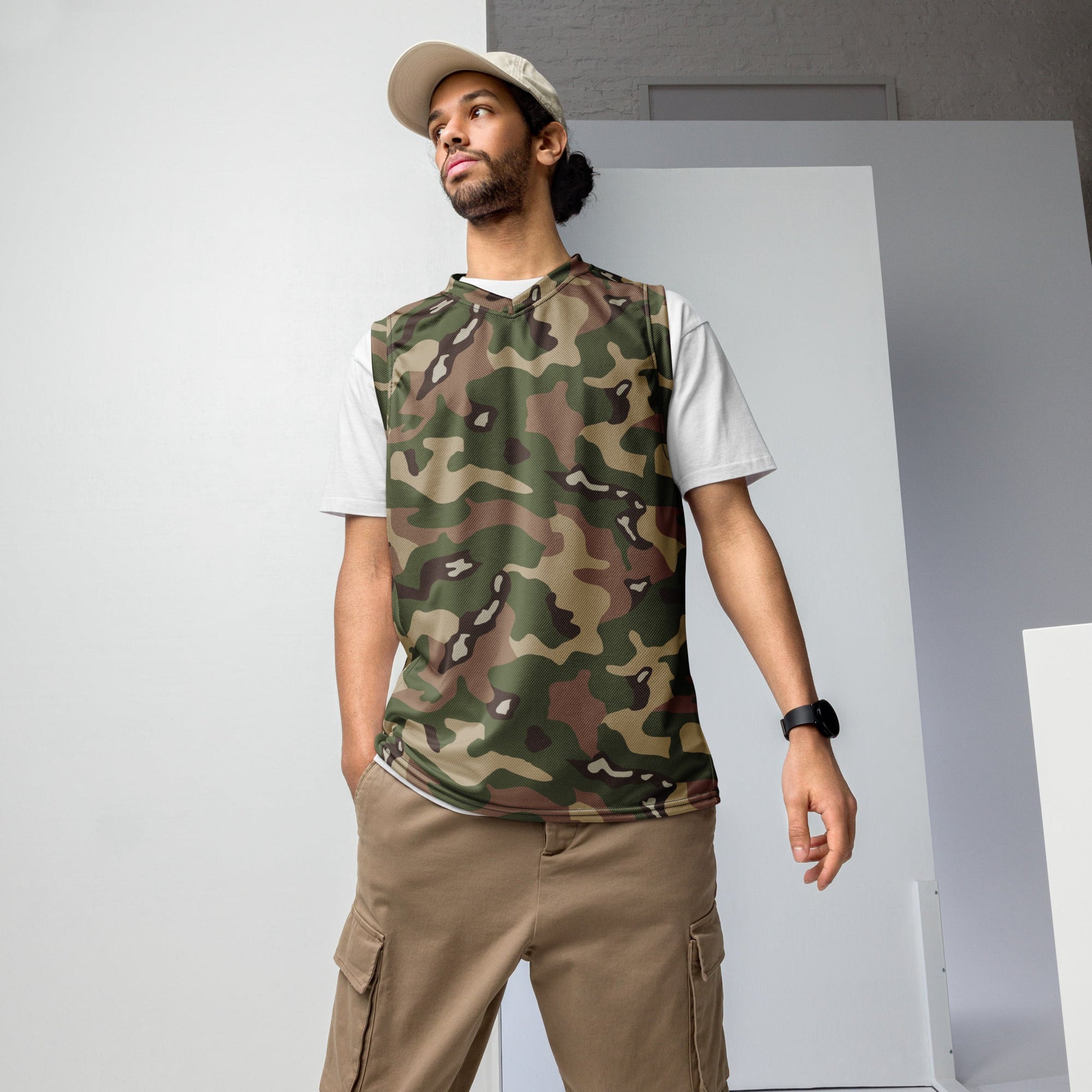 Jordanian Multi-Terrain CAMO unisex basketball jersey - 2XS - Basketball Jerseys