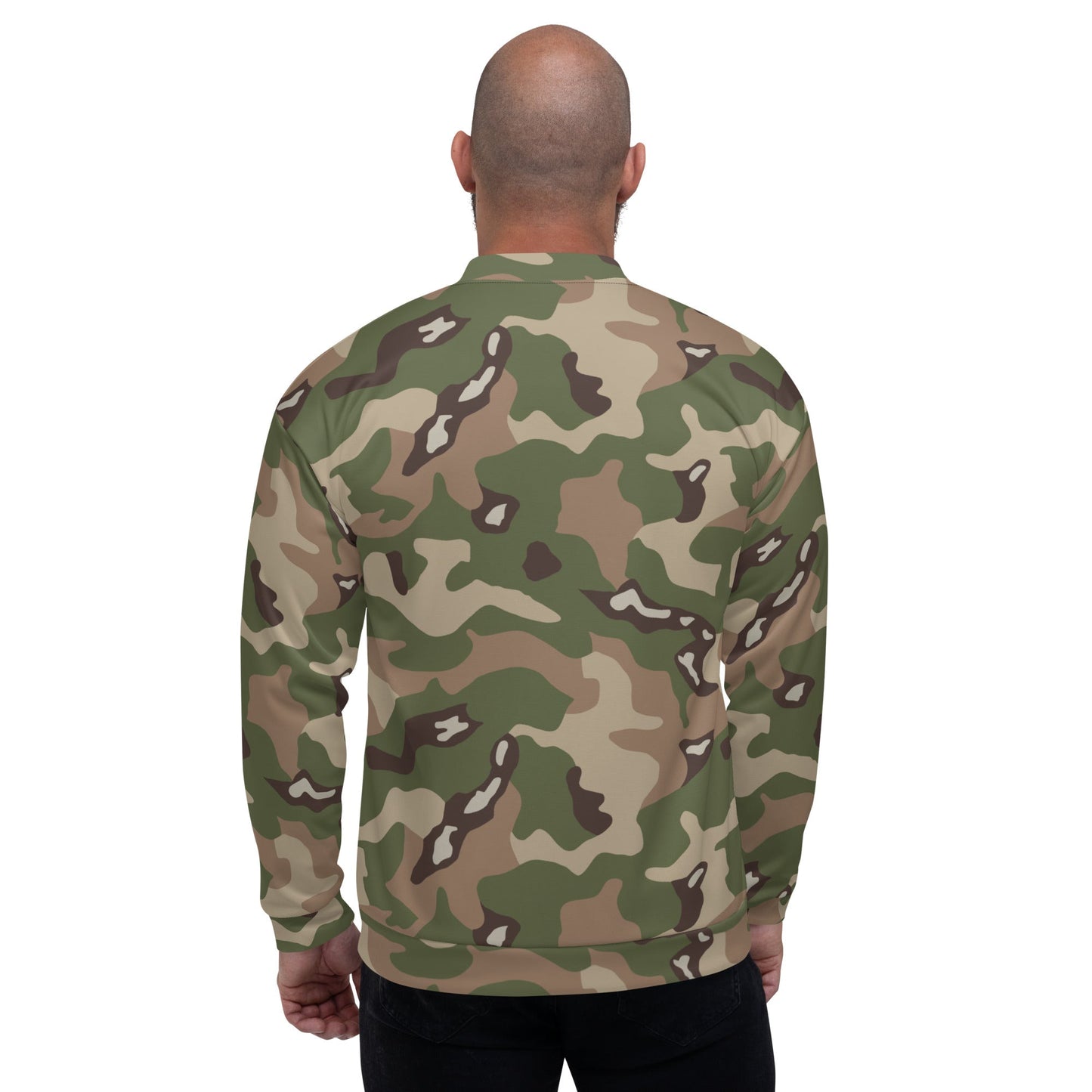Jordanian Multi-Terrain CAMO Unisex Bomber Jacket - Jackets