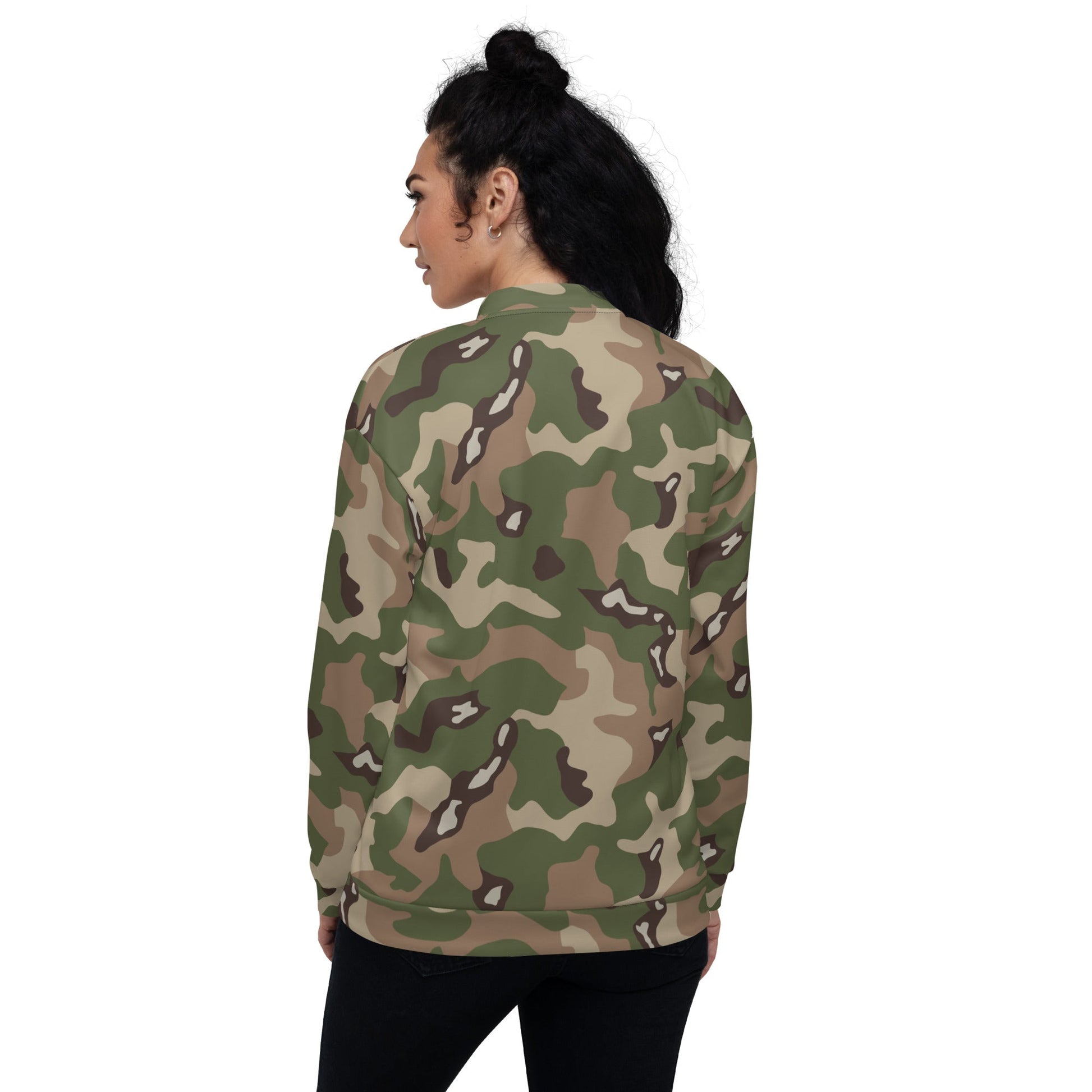 Jordanian Multi-Terrain CAMO Unisex Bomber Jacket - Jackets