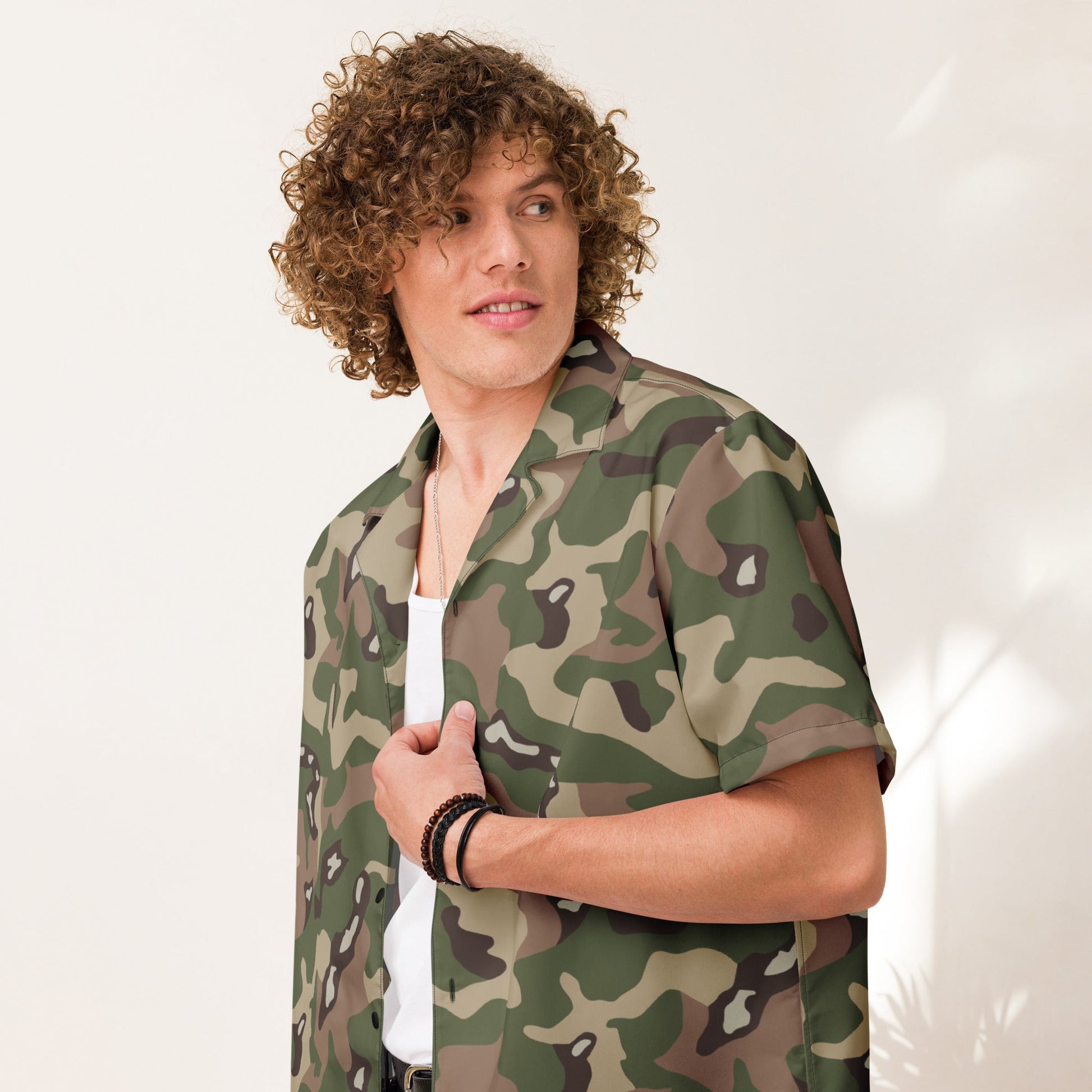 Jordanian Multi-Terrain CAMO Unisex button shirt - Button Shirts
