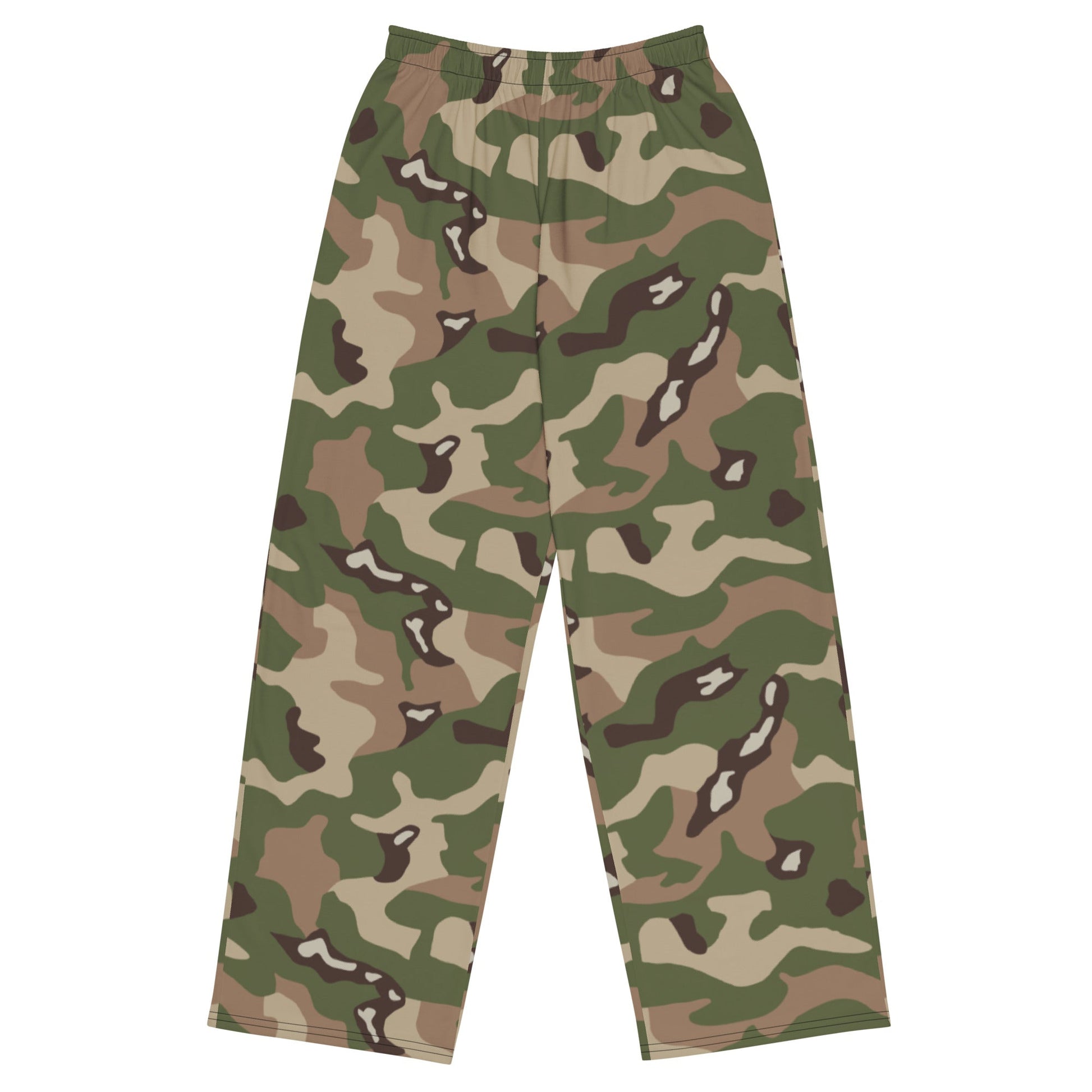 Jordanian Multi-Terrain CAMO Unisex Wide-leg Pants - 2XS - Wide-Leg