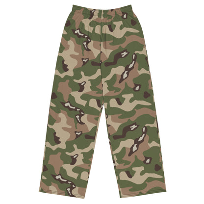 Jordanian Multi-Terrain CAMO Unisex Wide-leg Pants - 2XS - Wide-Leg