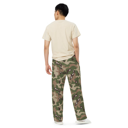 Jordanian Multi-Terrain CAMO Unisex Wide-leg Pants - Wide-Leg