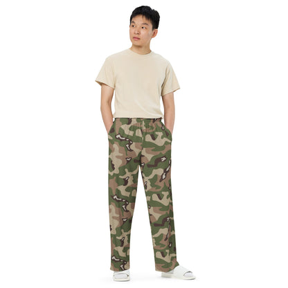 Jordanian Multi-Terrain CAMO Unisex Wide-leg Pants - Wide-Leg