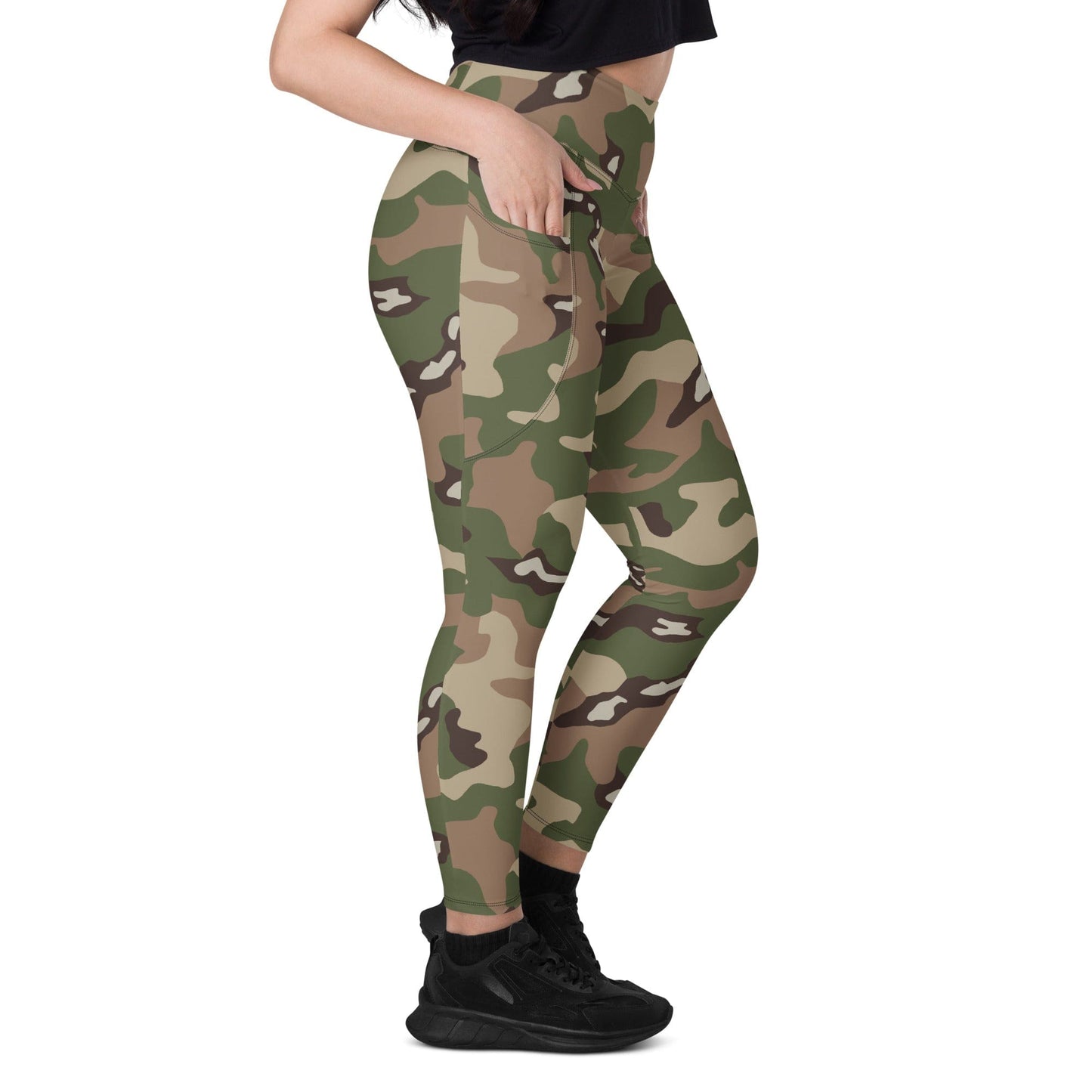 Jordanian Special Forces Multi CAMO Leggings with pockets - Womens With Pockets