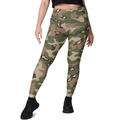 Jordanian Special Forces Multi CAMO Leggings with pockets - Womens With Pockets