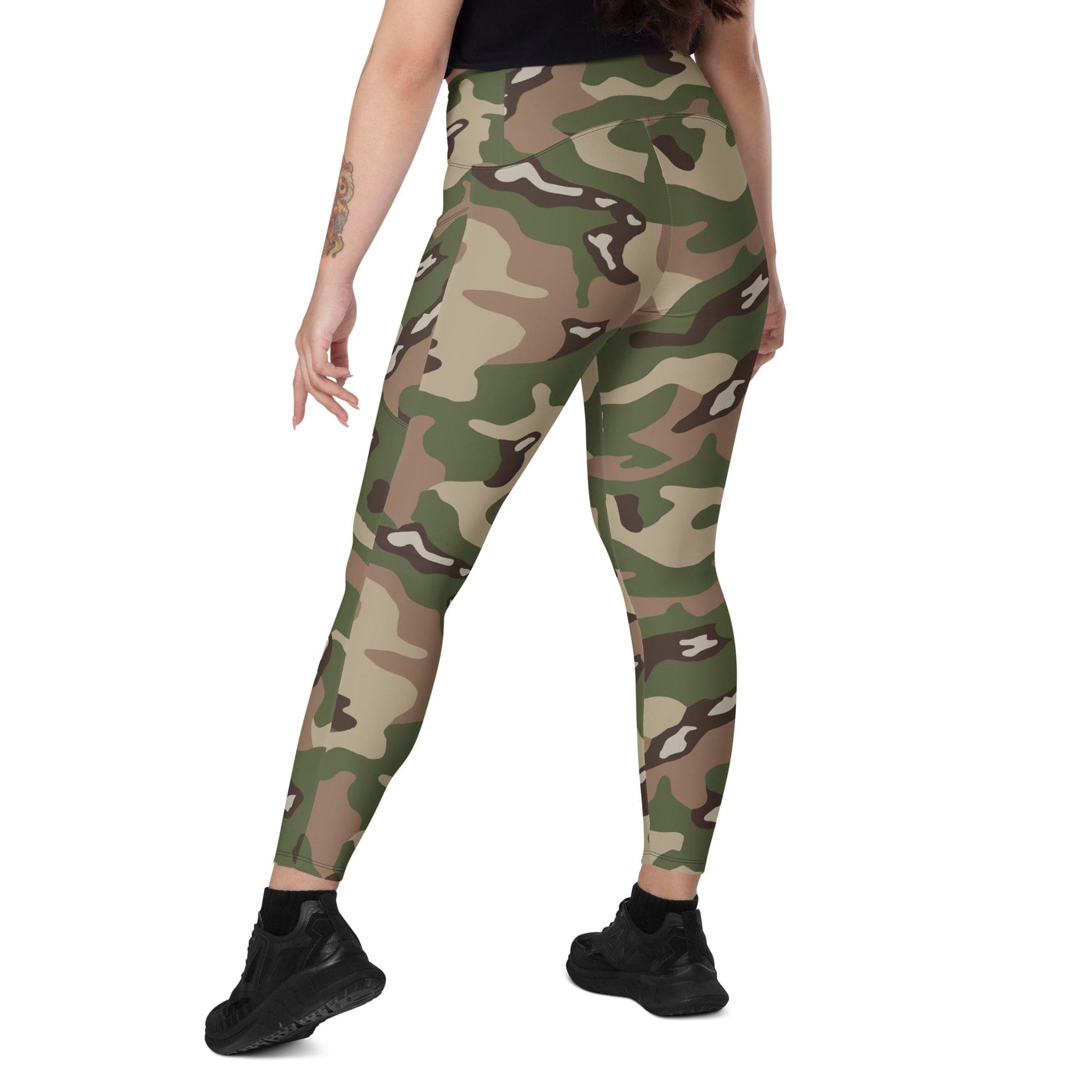 Jordanian Special Forces Multi CAMO Leggings with pockets - Womens With Pockets