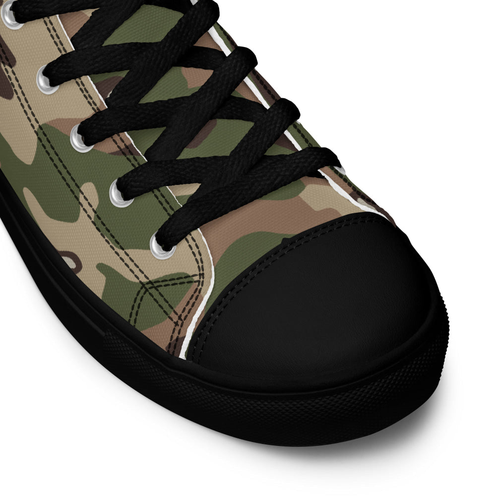 Jordanian Special Forces Multi CAMO Men’s high top canvas shoes - Mens High Top Canvas Shoes