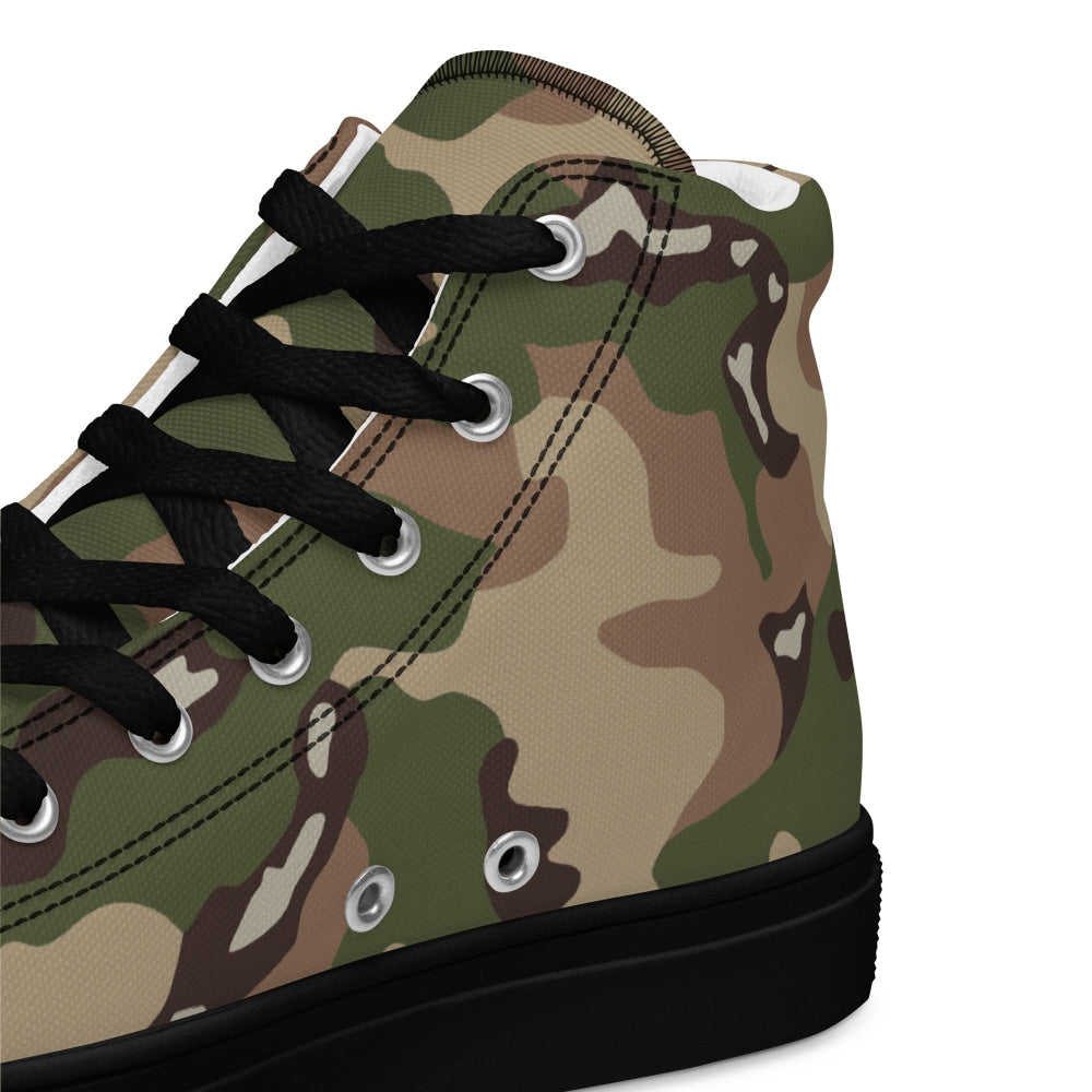 Jordanian Special Forces Multi CAMO Men’s high top canvas shoes - Mens High Top Canvas Shoes